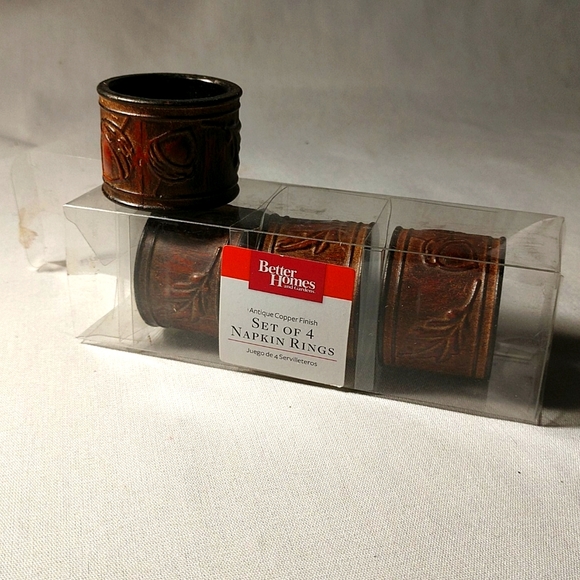 Better Homes & Garden Leather-Look Napkin Rings - Picture 1 of 6